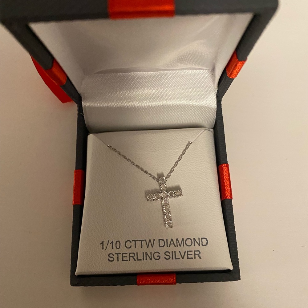 New sterling silver cross